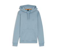 BOSS Cotton-terry hoodie with logo patch - Style Wetalk, 50509314 Light Blue M