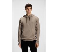 BOSS Cotton-terry hoodie with logo patch - Style Wetalk, 50509314 Light Brown S