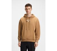 BOSS Cotton-terry hoodie with tennis artwork - Style HOODIE BOSS OPEN 25, 50545708 Beige XL
