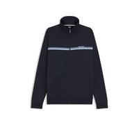 BOSS Cotton-terry jacket with stripes and logo - Style Authentic Jacket Z, 50554779 Dark Blue XL