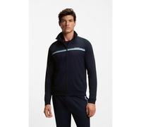 BOSS Cotton-terry jacket with stripes and logo - Style Authentic Jacket Z, 50554779 Dark Blue XL