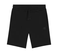 Boss Cotton-Terry Shorts with Logo Patch - Black