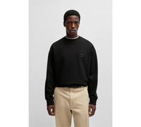 BOSS Cotton-terry sweatshirt with Double B monogram - Style C-Soleri 26, 50533075 Black M