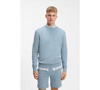 BOSS Cotton-terry sweatshirt with logo patch - Style Westart, 50509323 Light Blue XXL