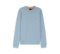 BOSS Cotton-terry sweatshirt with logo patch - Style Westart, 50509323 Light Blue XXXL
