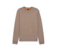 BOSS Cotton-terry sweatshirt with logo patch - Style Westart, 50509323 Light Brown S