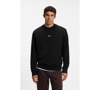 BOSS Cotton-terry sweatshirt with logo print - Style WeSmallcrew, 50514541 Black XXL