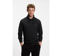BOSS Cotton-terry sweatshirt with zip collar - Style Zetrust, 50468926 Black XS