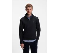 BOSS Cotton-terry sweatshirt with zip collar - Style Zetrust, 50468926 Dark Blue XXL