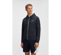 BOSS Cotton-terry zip-up hoodie with contrast details - Style Authentic Jacket H, 50545573 Dark Blue S