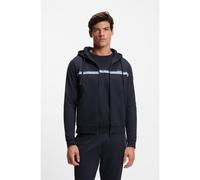 BOSS Cotton-terry zip-up hoodie with stripes and logo - Style Authentic Jacket H, 50554785 Dark Blue XL