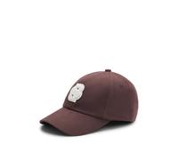BOSS Cotton-twill cap with braided Double B monogram - Style Ari-B-icon-Braid, 50562252 Dark Brown pcs.