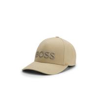 BOSS Cotton-twill cap with embroidered logo - Style Seth-Boss, 50556418 Beige pcs.