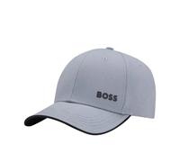 Boss Cotton-Twill Cap with Logo Print - Light Pastel Blue