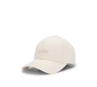 BOSS Cotton-twill cap with tonal embroidered logo - Style Ari, 50519889 White pcs.