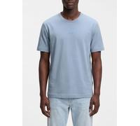 Boss Crew Neck Stretch-Cotton T-shirt with Contrast Chest Logo - Size: M - male
