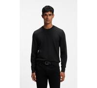 BOSS Crew-neck sweater crafted from virgin wool - Style H-Leno, 50565469 Black XXXL