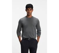 BOSS Crew-neck sweater crafted from virgin wool - Style H-Leno, 50565469 Grey XL