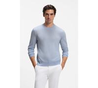 BOSS Crew-neck sweater crafted from virgin wool - Style H-Leno, 50565469 Light Blue S