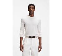 BOSS Crew-neck sweater crafted from virgin wool - Style H-Leno, 50565469 Natural XXL