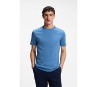 BOSS Crew-neck T-shirt in mercerised Supima cotton - Style L-Tesar 14, 50509277 Blue S