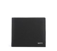 BOSS Grained-leather billfold wallet with metal logo - Style New Crosstown_8cc, 50529496 Black pcs.