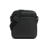 BOSS Mens New Crosstown NS Zip Italian-leather reporter bag with embossed logo Size One Size