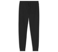 BOSS Cuffed Pyjama Bottoms In Monogram-print Waffle Fabric
