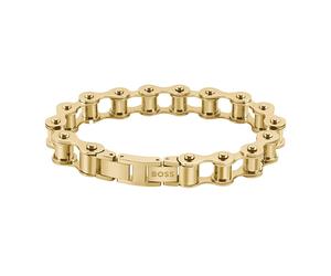 BOSS Cycle Bracelet Goldplated Stainless Steel 1580532 - Man - Stainless Steel 19 cm
