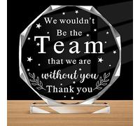 Boss Day Gifts for Men Women Employee Appreciation Gifts Acrylic Plaque, Desk Plaque Office Decor for Appreciation Acrylic Male Desk Sign for Coworkers Lady Staff Leader Manager(Team)