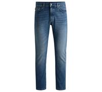 BOSS Mens Delaware BO Pure-Blue Slim-fit Jeans in Comfort-Stretch Denim