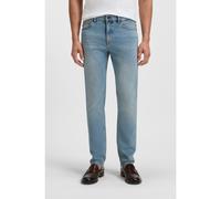 BOSS Mens Delaware BO Pure-Blue Slim-fit Jeans in Comfort-Stretch Denim