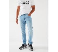 BOSS Delaware Slim Fit Jeans, Light Wash, Size 30, Length Regular, Men Light Wash