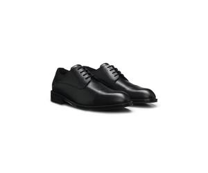 BOSS Derby shoes in grained leather with cap toe - Style Tayil_Derb_grct, 50573315 Black 6