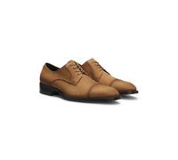 BOSS Derby shoes in suede with stitched details - Style Rill_Derb_nbct, 50556466 Brown 8.5