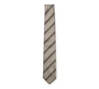 BOSS Diagonal-striped tie in silk jacquard - Style L-TIE CM 7,5 - 223, 50551353 Light Beige pcs.
