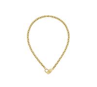 Boss Dinya Yellow Gold Tone IP Chain Heart Necklace