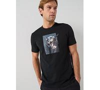 BOSS Dobermann Graphic T-Shirt, Black, Size M, Men Black