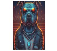 Boss Dog 1000 Piece Jigsaw Puzzles for Adults Wooden Puzzle Challenging Game Family for Gifts 78×53cm