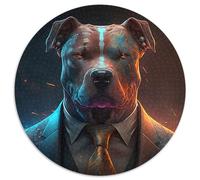 Boss Dog Jigsaw Puzzles for Adults 1000 Piece Difficult Puzzles for Adults Gift DIY Fun Suitable for Home Living Room Office Decoration 1000pcs (67.5x67.5cm)