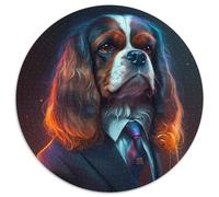 Boss Dog Jigsaw Puzzles for Adults 1000 Piece Difficult Puzzles for Adults Gift DIY Fun Suitable for Home Living Room Office Decoration 1000pcs (67.5x67.5cm)