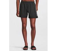 BOSS Swim shorts with stripe and logo - Style Dolphin, 50508963 Black XL