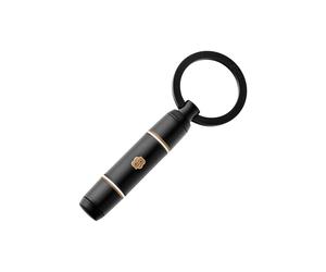 BOSS Double B key ring in black-lacquered brass - Style Key ring Rive Varsity Black, 58818631 Black pcs.