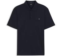 BOSS DOUBLE B MONOGRAM MERCERISED-COTTON POLO SHIRT