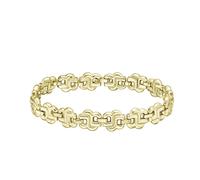 BOSS Double B Women's Light Gold IP 6.7" Strand Bracelet