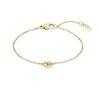 BOSS Double B Women's Petit Light Yellow Gold IP 6.3+1" Chain Bracelet