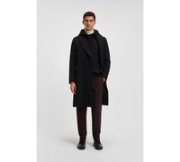 BOSS Double-breasted coat in an alpaca blend - Style H-Hyde-DB-Peak-254, 50551135 Black 34R