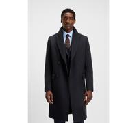 BOSS Double-breasted coat in wool and cashmere - Style H-Hyde-DB-Peak-234, 50502328 Dark Blue 34R