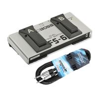 Boss Double Foot Switch FS-6 Dual Foot Switch with Keepdrum Jack Cable