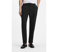 BOSS Double-pleat trousers in virgin wool - Style C-Perin-DPL-TU-253, 50569356 Black 40R